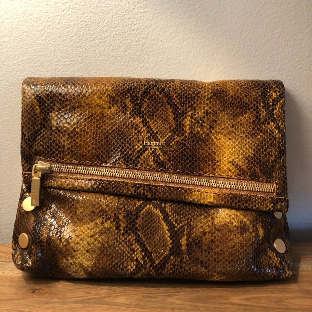 NWT Hammitt VIP med Mendocino Snakeskin purse